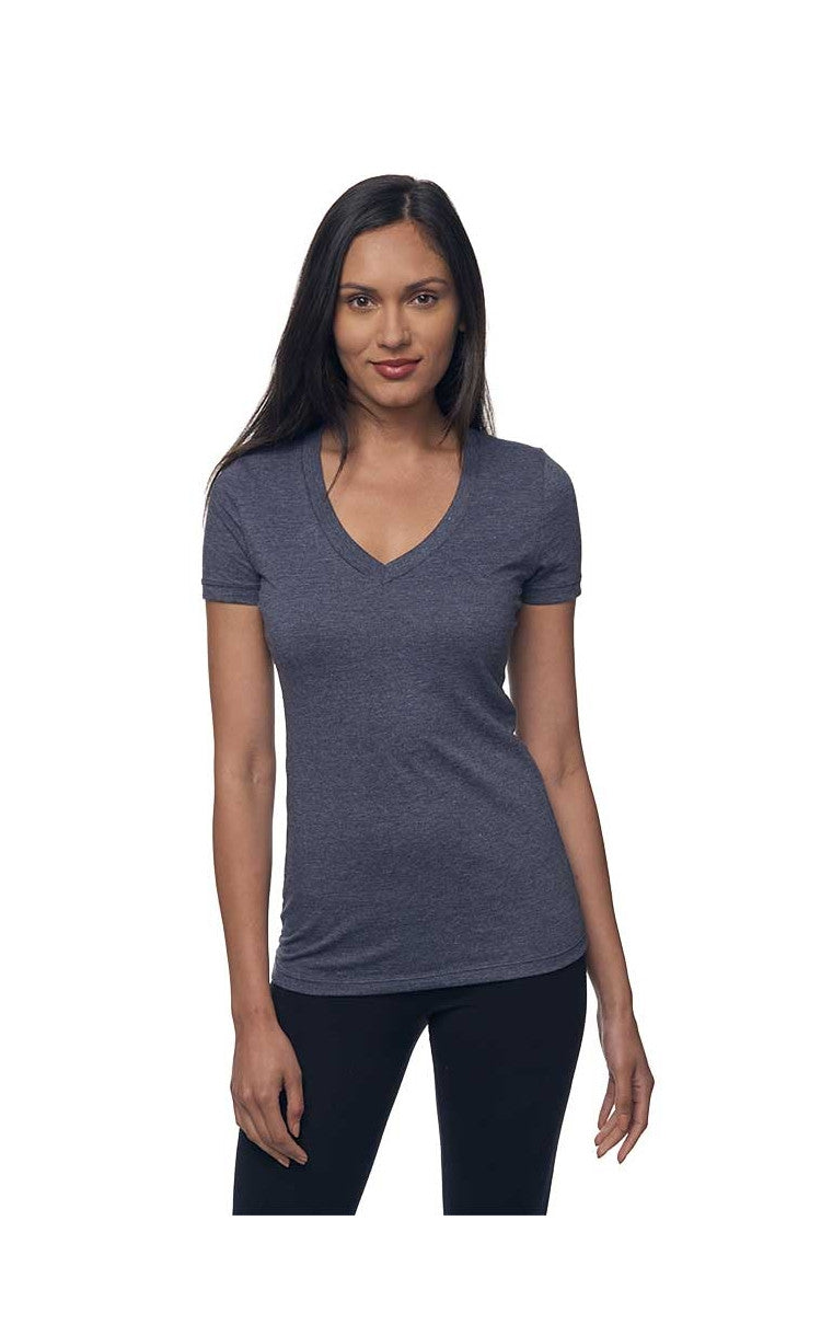 Womens 50/50 Blend V-Neck