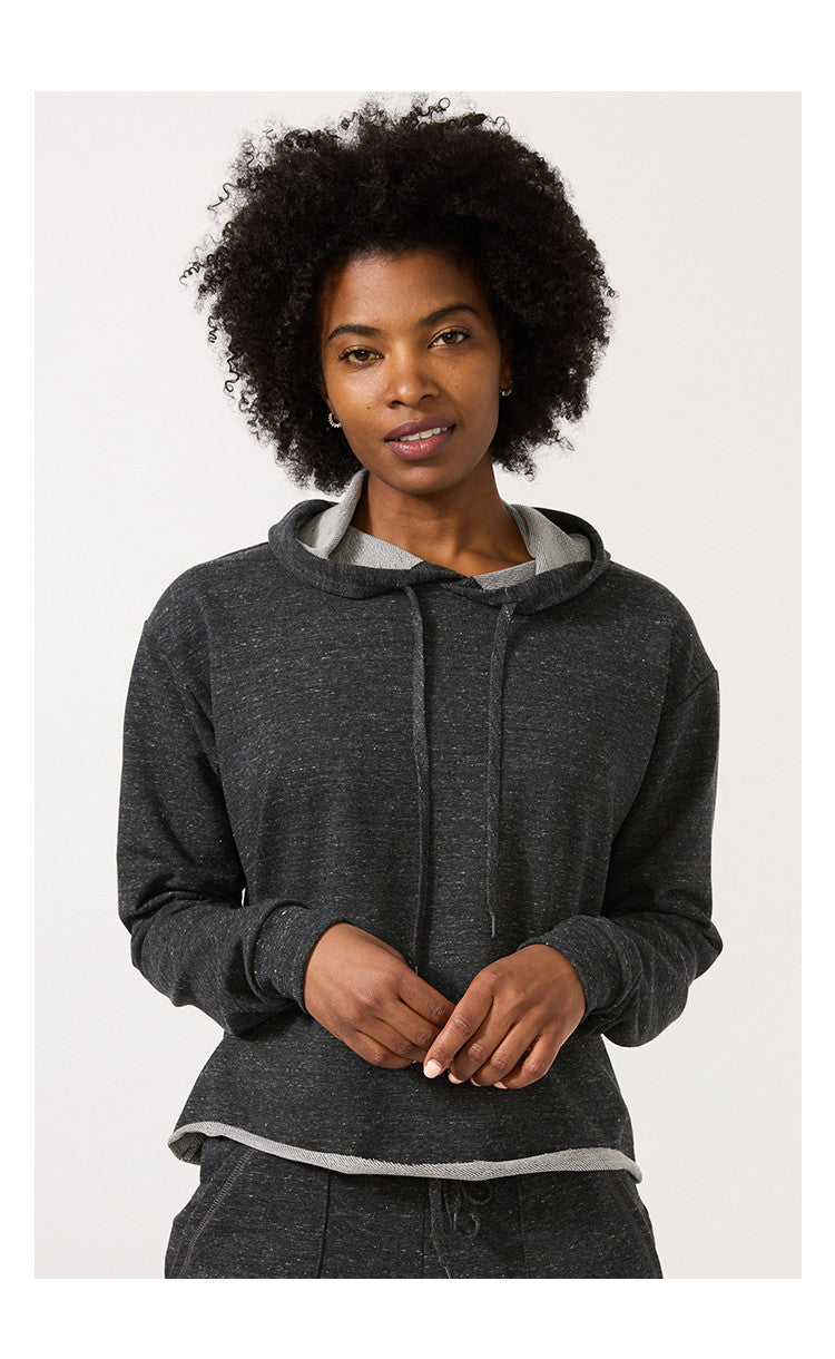 Triblend French Terry Pullover Crop Hoody