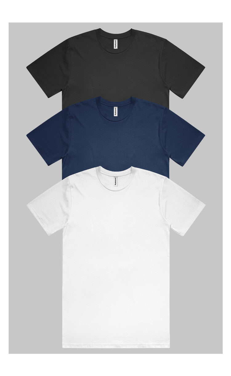 3 Pack - Organic Cotton Tee - USA Made